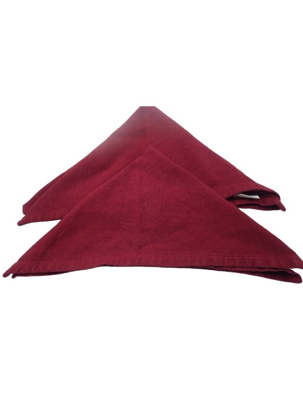 Burgundy Red Table Napkin Park Designs Vintage Linen 17 x 17 lot 2
